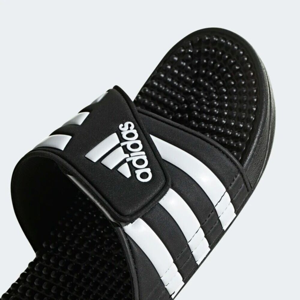 adidas Adissage Slides Men's Size 12 Core Black / Cloud White New With Box - Picture 8 of 8